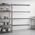 Thumbnail image #3 for Valu-Master 4-Tier Add-On Wire Shelving Unit, 48W x 18D x 63H, Pewter Gray Epoxy Finish