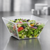 Thumbnail image #3 for American Metalcraft Rain Collection Medium Square Clear Styrene Bowl, 58 oz., 7-Inch