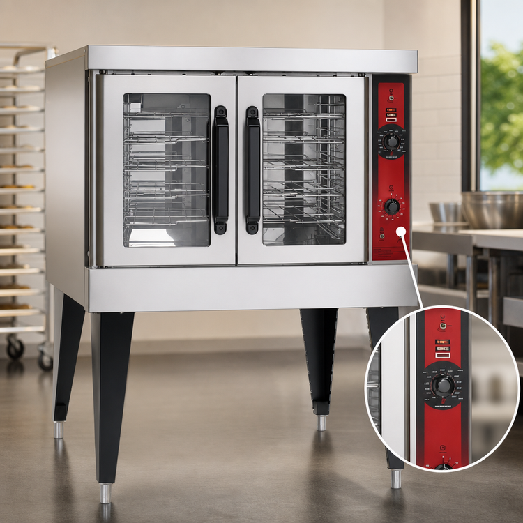 Product image #4 for Vulcan Electric Single-Deck Bakery-Depth Convection Oven with Computer Controls, 5-Pan Capacity