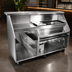 Thumbnail image #3 for Glastender Portable Bar for Glassware with 72-Inch Stainless Steel Top, 18-Inch Ice Bin and 24-Inch Beverage Compartment