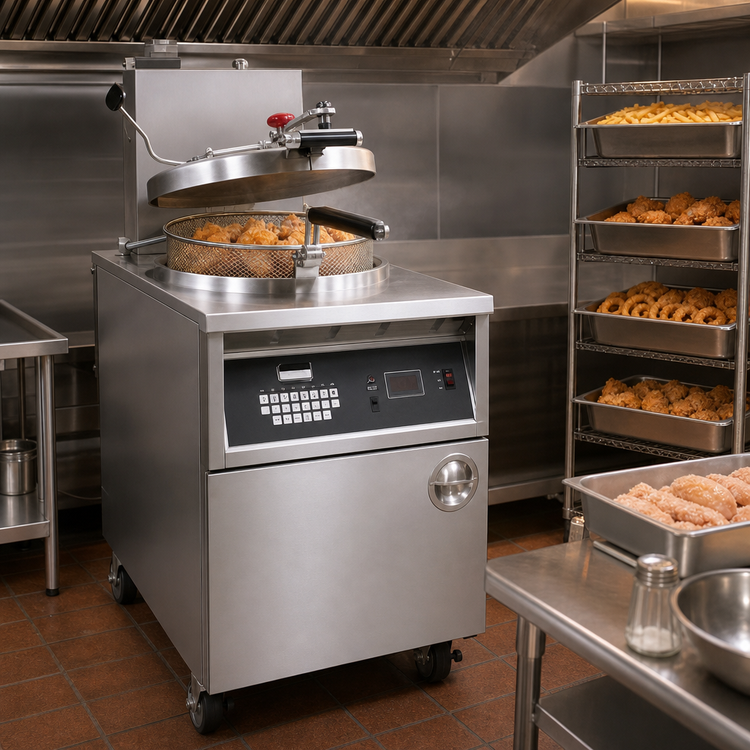 Product image #3 for BKI FKG-FC Extra Large Volume Gas Pressure Fryer with Touchpad Controls