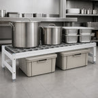 Thumbnail image #3 for Fermod Fermostock 1R26A12 Aluminum Dunnage Rack, 26 x 14 x 12 Inches, 800 lb. Per Shelf, Deep Anodized