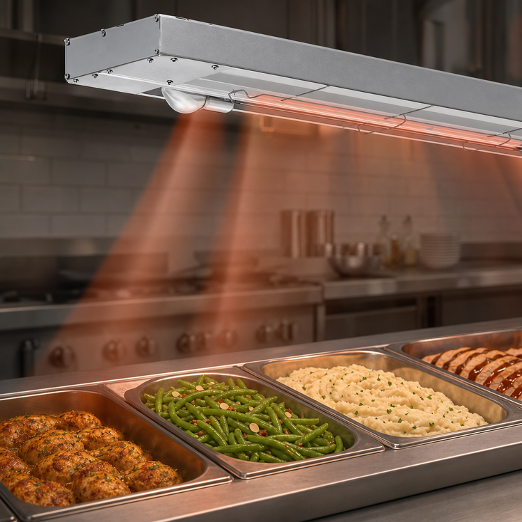 Product image #3 for Hatco Glo-Ray 54-Inch Single Unlighted Infrared Strip Heater, Aluminum, 1500 Watts