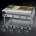 Thumbnail image #3 for Vollrath ServeWell® 4-Well Sealed-Well Electric Hot Food Table with Open Shelf Base, Plate Shelf and Cutting Board