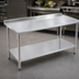 Thumbnail image #3 for Eagle Deluxe Series Stainless Steel Work Table with Rear Upturn and Adjustable Undershelf, 30 x 24 Inches