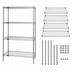 Thumbnail image #3 for Quantum Chrome Plated Wire Shelving Starter Kit, 36W x 12D x 86H, 4 Shelves