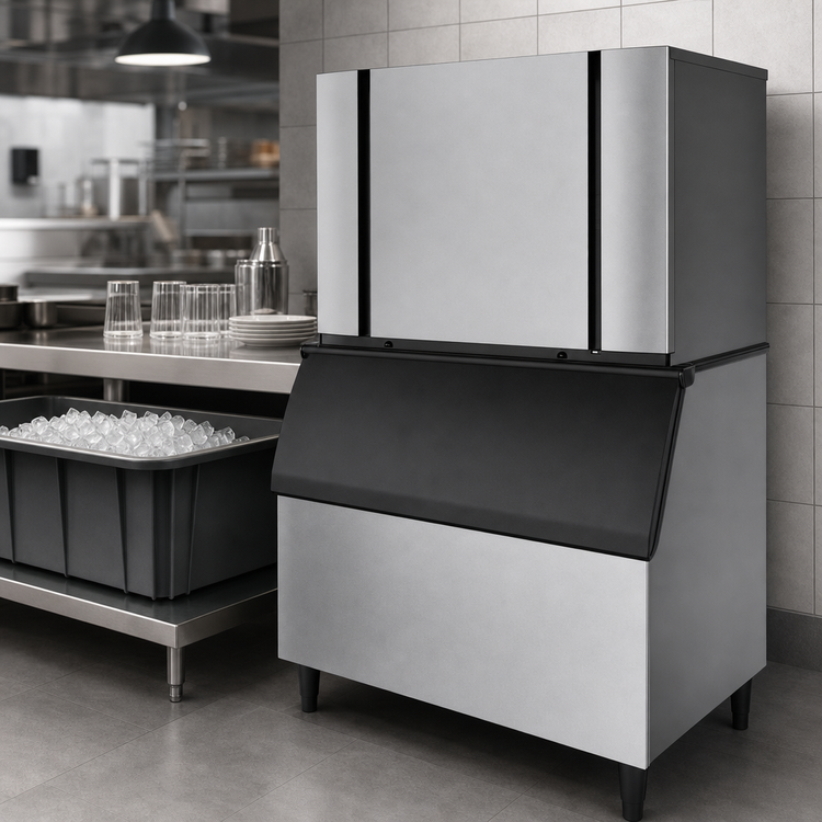 Product image #4 for Ice-O-Matic Elevation Series Modular Full-Size Cube Ice Maker, 48 Inch Wide, Remote Condenser, 1,560 lb/Day