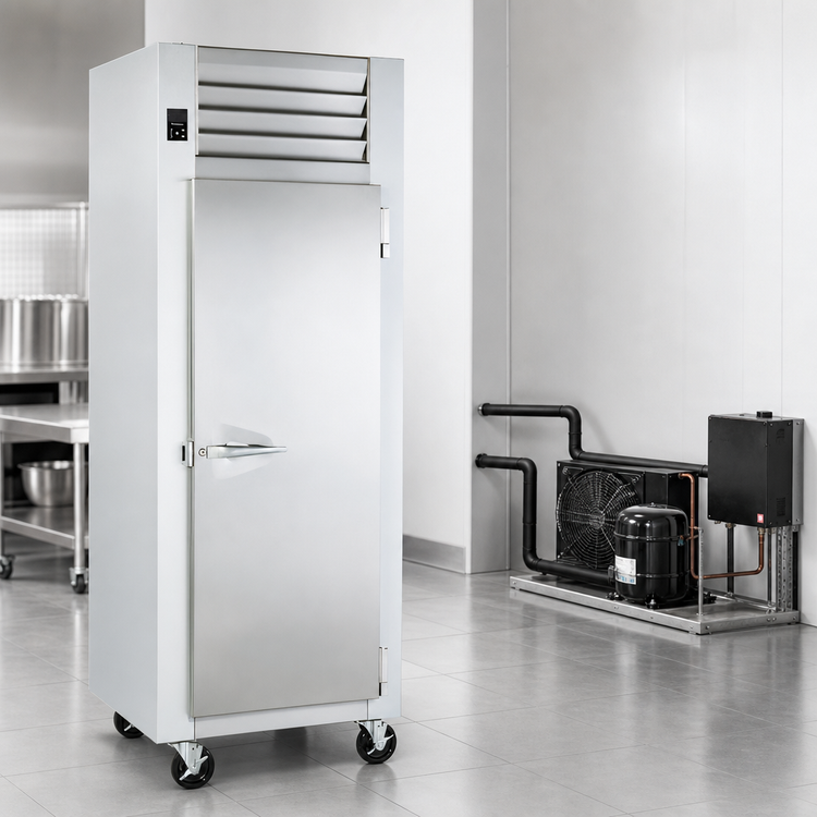 Product image #3 for Traulsen Spec-Line Remote Reach-In Freezer, One Section, 24.2 Cu. Ft., Wide Full-Height Solid Door, Standard Depth
