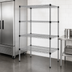 Thumbnail image #3 for Add-A-Shelf 4-Tier Wire Shelving Starter Unit, 36 x 24 x 74 Inches, Chrome Finish
