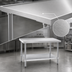 Thumbnail image #3 for Eagle Spec-Master Marine Series 60 Inch x 24 Inch Stainless Steel Work Table with Adjustable Galvanized Undershelf