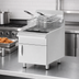 Thumbnail image #3 for Countertop Natural Gas Fryer, 30 lb Capacity, Stainless Steel, 2-Basket