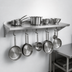Thumbnail image #3 for John Boos Stallion 132-Inch Wall-Mount Stainless Steel Pot Rack Shelf