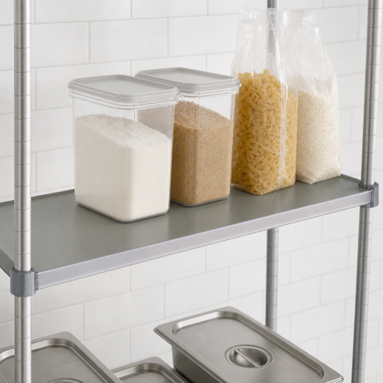 Product image #3 for Eagle Valu-Master 24" x 24" Solid Galvanized Shelf with Marine Edge and Gray Epoxy Finish