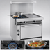 Thumbnail image #3 for Imperial Spec Series 36-Inch Heavy Duty Gas Range with 2 Open Burners, 2 Hot Tops, and Convection Oven