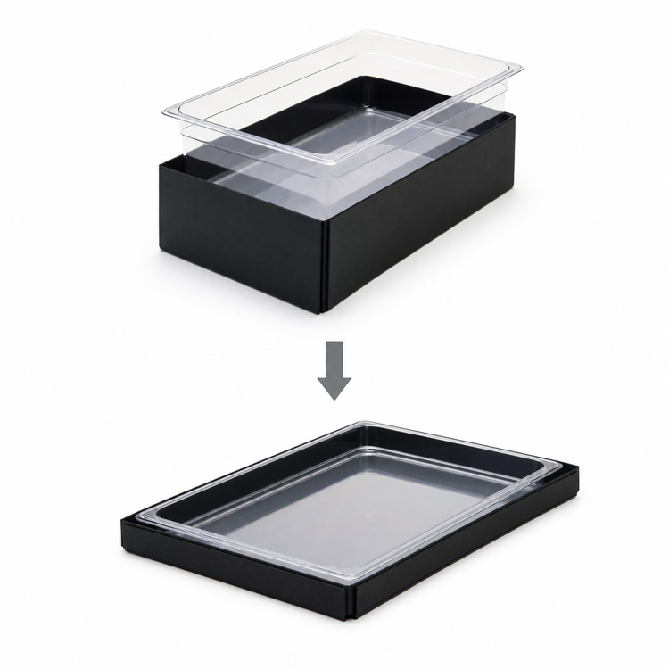Product image #4 for Cal-Mil Black Collapsible Beverage Ice Housing, 18 x 26 x 6 Inches