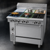 Thumbnail image #3 for Garland Cuisine Series 36-Inch Heavy Duty Gas French Top Range with Convection Oven, 3 Open Burners and 3 Hot Tops