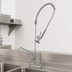 Thumbnail image #3 for T&S Brass EasyInstall Workboard Deck-Mount Pre-Rinse Add-On Faucet with 12-Inch Swing Nozzle and 8-Inch Adjustable Centers