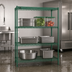 Thumbnail image #4 for Metro Super Erecta Metroseal 3 Stationary Wire Shelving Starter Unit, 36W x 21D x 63H, 4 Shelves