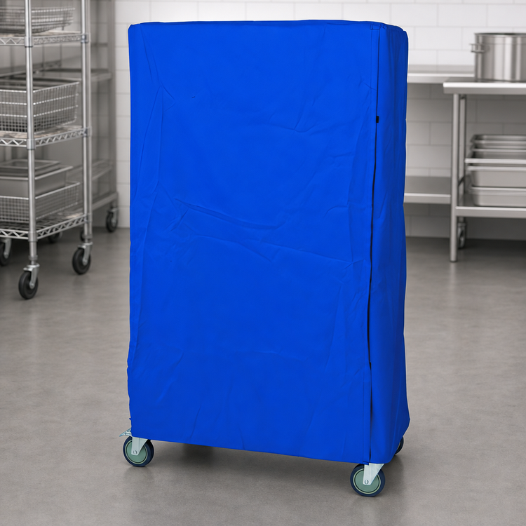 Product image #3 for Quantum 24 Inch x 48 Inch x 63 Inch Wire Cart Cover, Blue 400 Denier Nylon with Velcro Flap