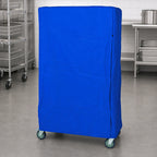 Thumbnail image #3 for Quantum CC244863BNV Wire Cart Cover, 24 x 48 x 63 Inches, 400 Denier Blue Nylon, Velcro Flap