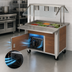 Thumbnail image #3 for DineXpress DXP6CM 6-Pan Mechanically Cooled Cold Food Counter with 5
