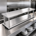 Thumbnail image #3 for Eagle 96-Inch W x 18-Inch D 304 Stainless Steel Pass-Thru Shelf with Overshelf