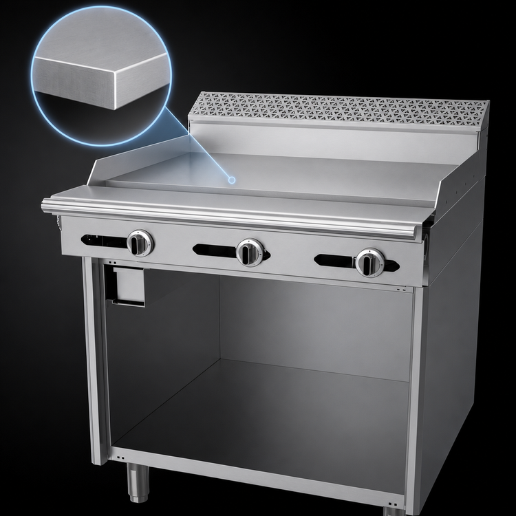 Product image #3 for Garland Cuisine Series Heavy Duty 36-Inch Gas Griddle Top Range with Storage Base