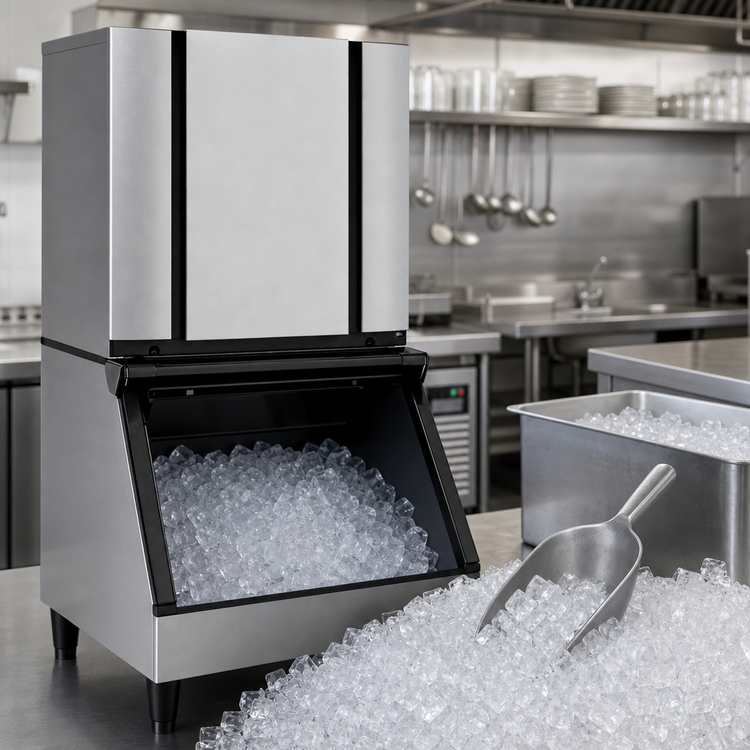 Product image #4 for Ice-O-Matic Elevation Series Modular Half-Size Cube Ice Maker, Remote Condenser, 22.25-Inch Wide