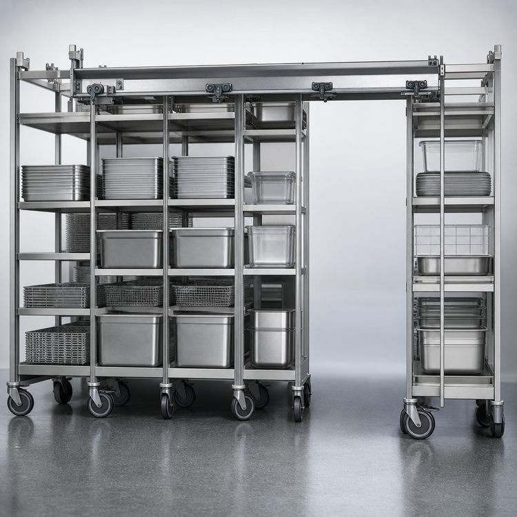 Product image #3 for Metro Top-Track 2-1/2 Ft High-Density Storage Track Set