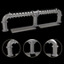 Thumbnail image #3 for Pipe Bridge 3-Column Countertop Air-Cooled Draft Dispensing Tower with 16 Stainless Steel Faucets