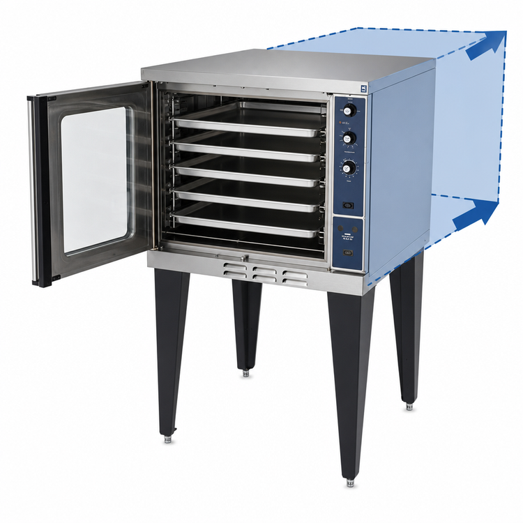 Product image #3 for Duke 613Q-E3V Single Deck Deep Depth Electric Convection Oven