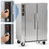 Thumbnail image #3 for FWE MT-1220-20 Mobile Moisture Holding Cabinet, 20 Pan Capacity, 2-Door, Stainless Steel