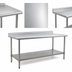 Thumbnail image #3 for BlendPort® Budget Series Stainless Steel Work Table with Backsplash and Undershelf, 84 x 24 Inches