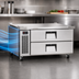 Thumbnail image #3 for Everest Refrigeration 48-3/8-Inch 2-Drawer Chef Base Refrigerator, Self-Contained Side-Mounted, 115V