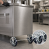 Thumbnail image #3 for Krowne 4-Inch Braked Plate-Mount Caster Set for Underbar Equipment
