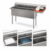 Thumbnail image #4 for KoolMore 75-Inch 3-Compartment Commercial Sink with Right-Hand Drainboard and Backsplash