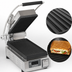 Thumbnail image #3 for Pro-Max 2.0 7.5-Inch x 14.2-Inch Grooved Cast Iron Countertop Panini Press Sandwich Grill, 230V