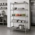 Thumbnail image #3 for Eagle Group 5-Tier Stationary Wire Starter Shelving Unit, Stainless Steel Finish, 42 x 18 x 86 Inches