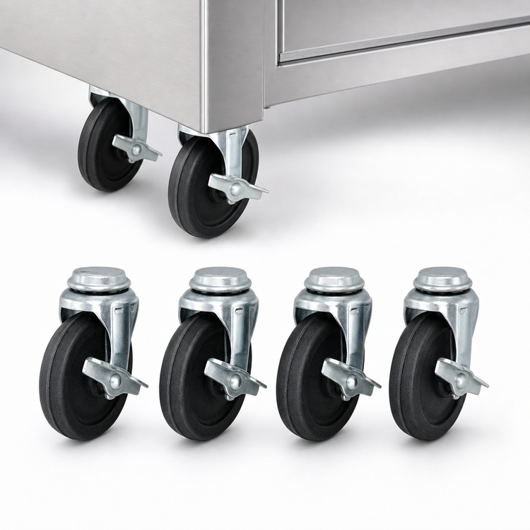 Product image #3 for Advance Tabco Replacement Caster Set for Hot & Cold Food Tables