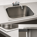 Thumbnail image #3 for Eagle Group Self-Rimming Drop-In Sink, Single Compartment, 20 x 16 x 13-1/2-Inch Bowl, 18/304 Stainless Steel, with Basket Drain