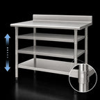Thumbnail image #3 for Eagle Group 3036SADJUS-18/3 Adjustable Stainless Steel Work Table Undershelf, 36"W x 30"D, 18 Gauge 304 Stainless, for Uni-Lok Hat Channel Frames