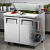 Thumbnail image #3 for 36 3/8-Inch Two-Door Sandwich/Salad Prep Table with 8 Sixth-Size Pans