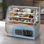Thumbnail image #4 for True Mfg. – Specialty Display TDM-R-48-GE/GE-S-S 48-1/4-Inch Self-Contained Curved Glass Refrigerated Bakery Display Merchandiser