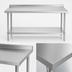 Thumbnail image #3 for Duke Deluxe 48-Inch x 24-Inch 16-Gauge 300 Series Stainless Steel Work Table with 1-1/8-Inch Straight Riser