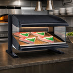 Thumbnail image #3 for Hatco HXMS-42 Slanted Heated Countertop Food Merchandiser, 1 Shelf, Thermostatic Controls, Infrared Heat, LED Lighting