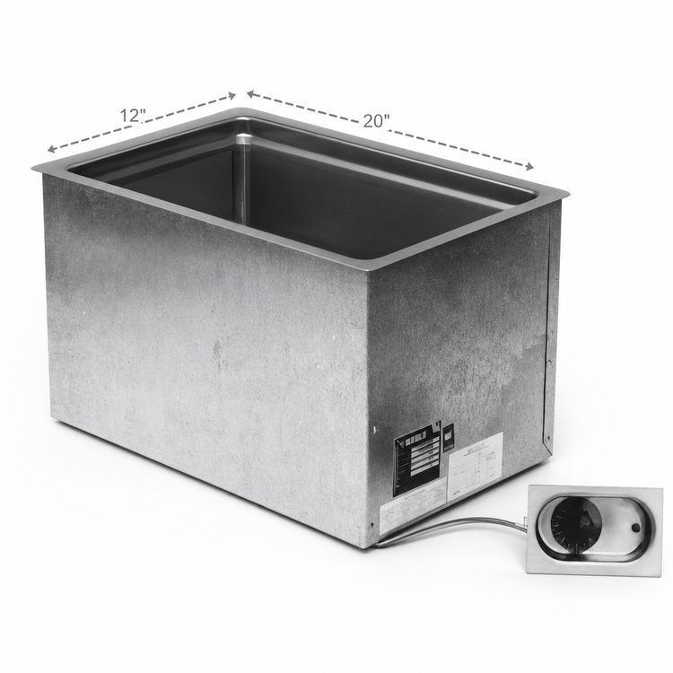 Product image #3 for Eagle Group Built-In Rectangular Electric Food Warmer Hot Well, 12 x 20 Pan Opening, 240V
