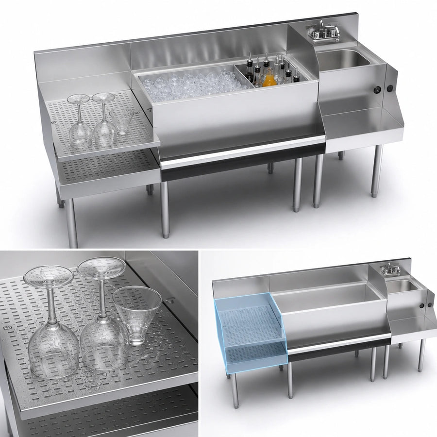 Recessed Drainboard Layout