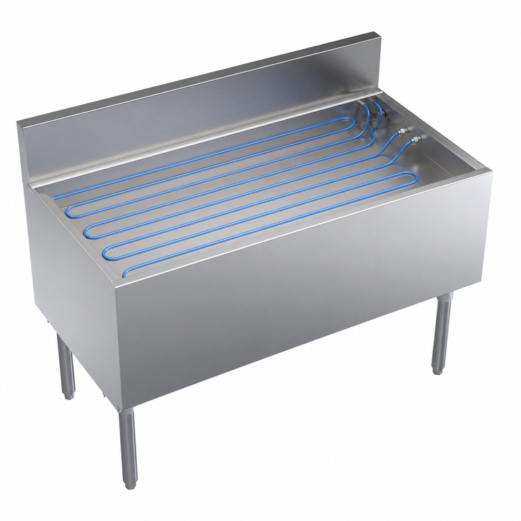 Product image #3 for Krowne Royal Series Underbar Ice Bin/Cocktail Unit with 10-Circuit Cold Plate, 42-Inch Wide