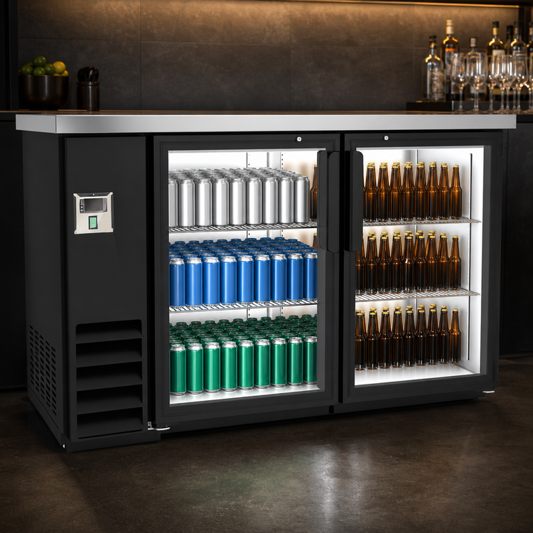 Product image #3 for Kelvinator Commercial 61-Inch Two-Door Back Bar Cooler with Glass Doors