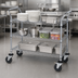 Thumbnail image #3 for Quantum 60 x 24-Inch 3-Shelf Chrome Plated Utility Bus Cart